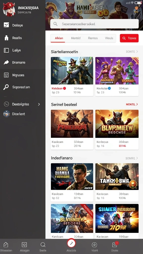 Galeri pratinjau visual rajajuara build APK resmi terbaru